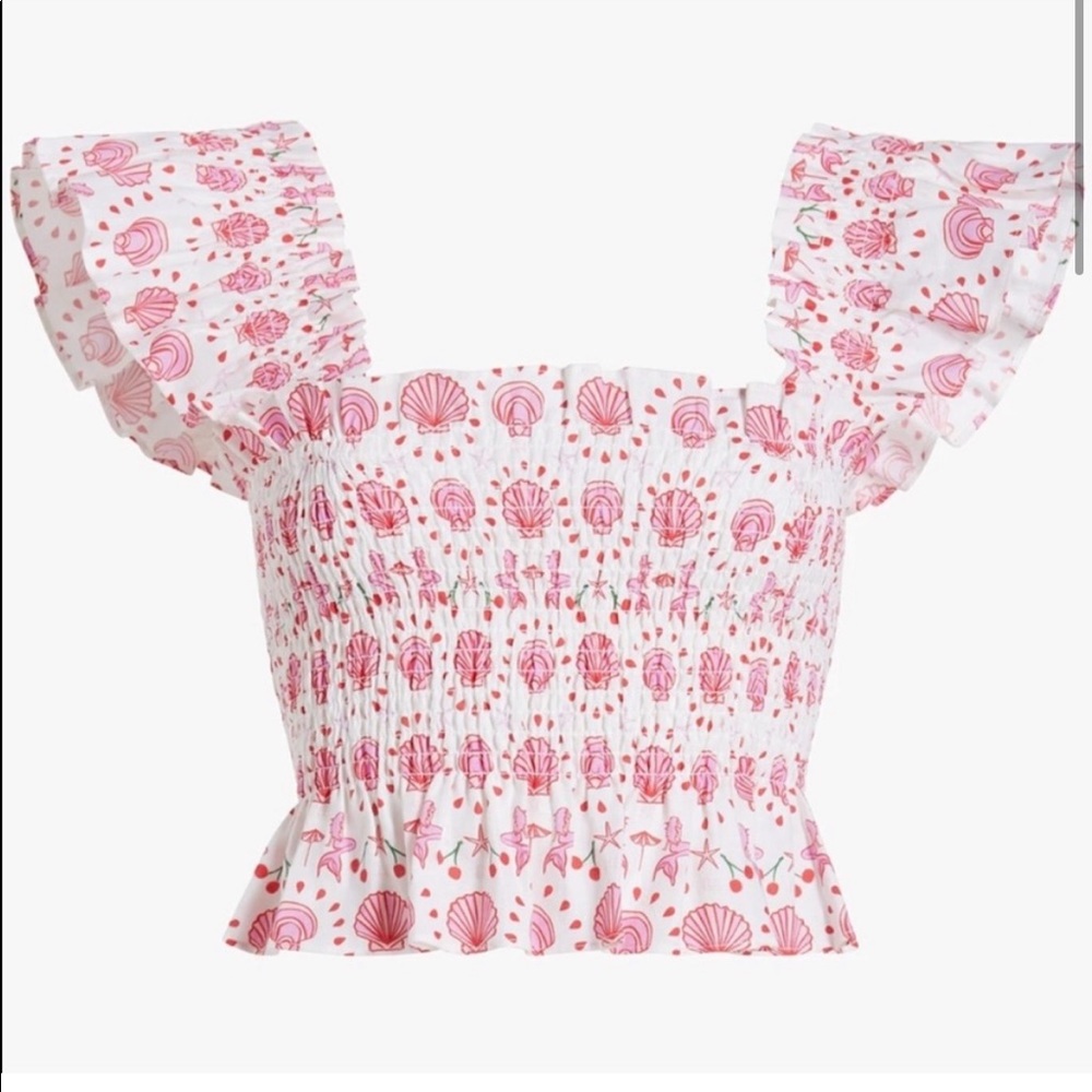 Hill House Home Paz Top Mermaid Linen Size Small